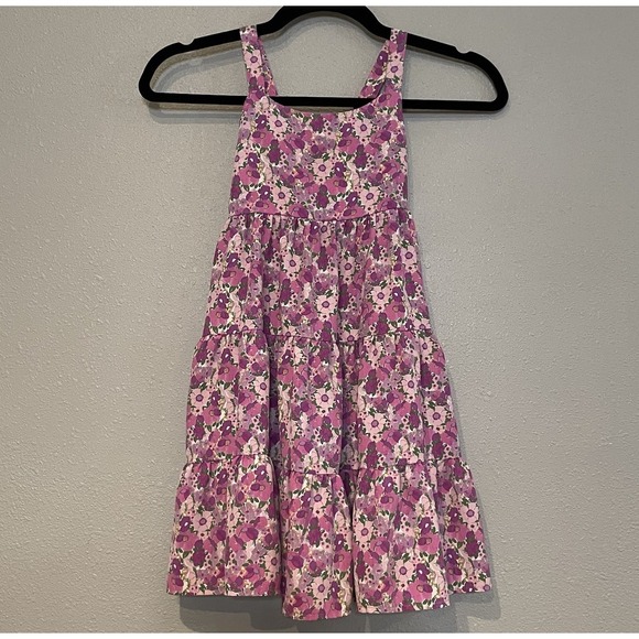 Social Standard By Sanctuary Other - Social Standard by Sanctuary Girls' Size 6-6x Purple Pink Floral Tiered Sundress